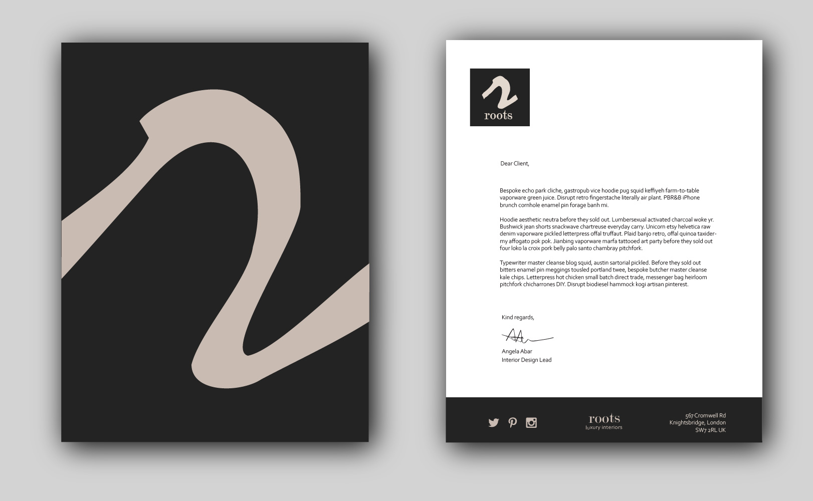 roots letterhead